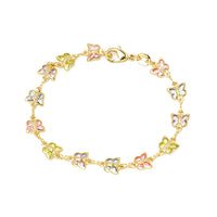 Gold Filled Multi Color CZ Butterfly Bracelet<br data-mce-fragment="1">