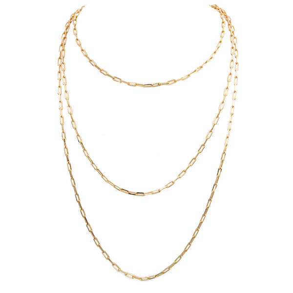 Gold Filled Multi Strand Layered Necklace