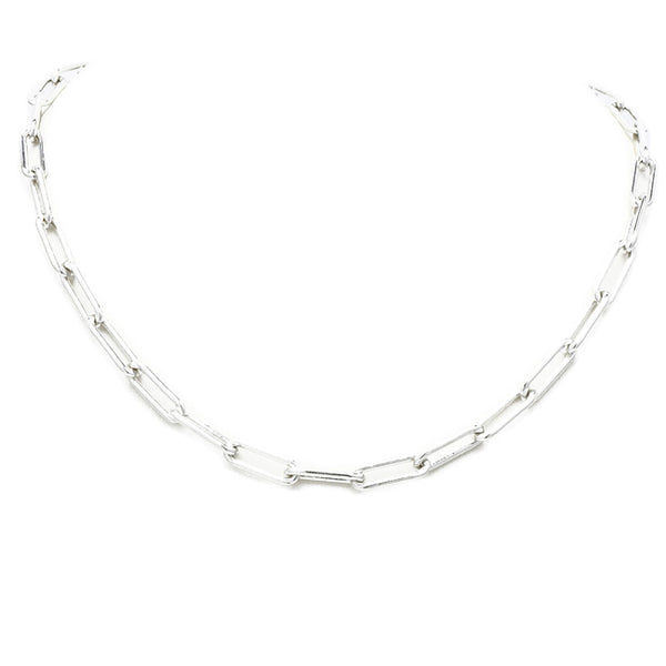 White Gold Filled Chain Necklace