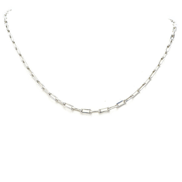 White Gold Filled Chain Necklace