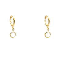 Gold Filled CZ Dangle Earrings