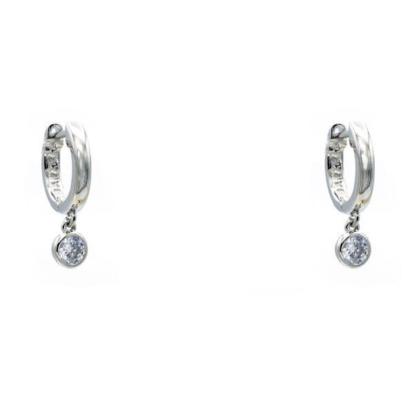 White Gold Filled Cubic Zirconia Dangle Earring