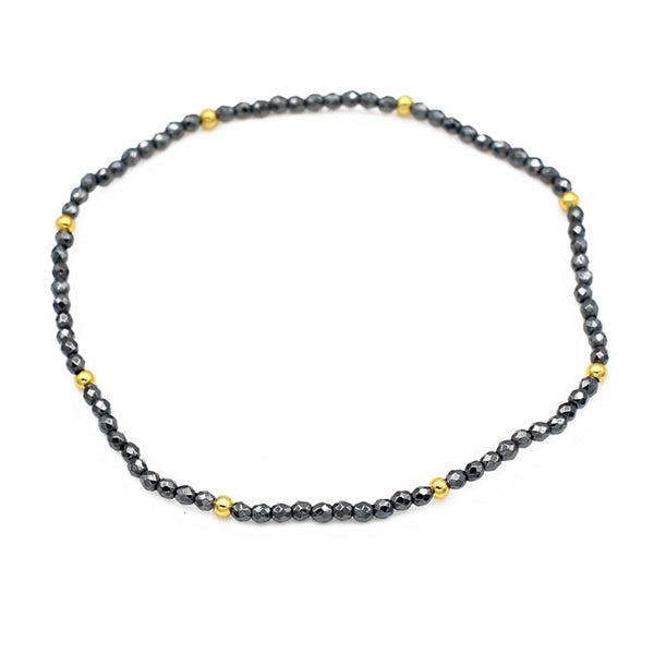 Hematite Crystal Stretch Bracelet