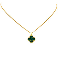 Gold Filled Clover Pendant Necklace