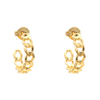 Gold Filled Chain Hoop Earring