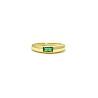 Gold Cubic Zirconia Adjustable Band Ring