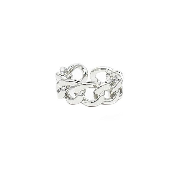 Silver Adjustable Chain Ring