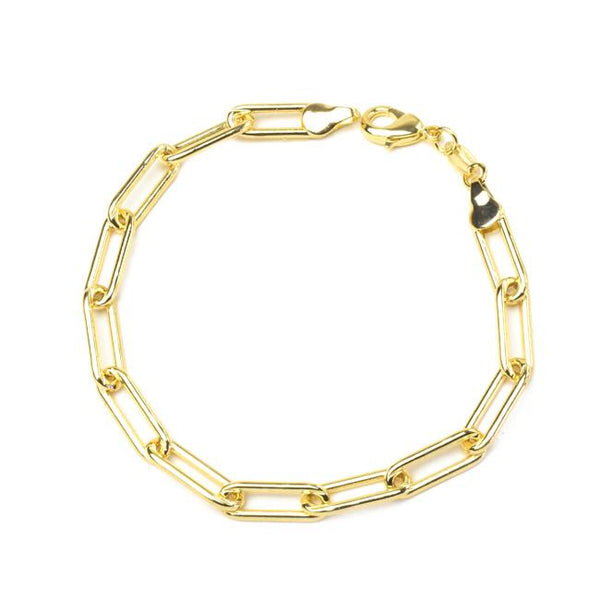 gold filled link bracelet 