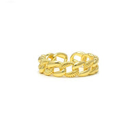 Gold Link Chain Band Ring