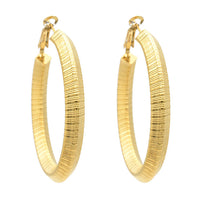 Gold Filled Textured Hoop Earrings
